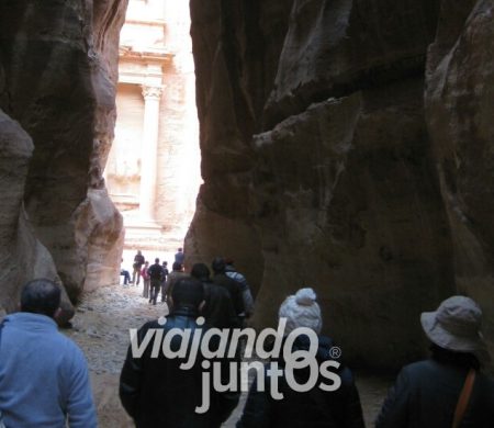 En Petra, Jordania, con Viajando Juntos
